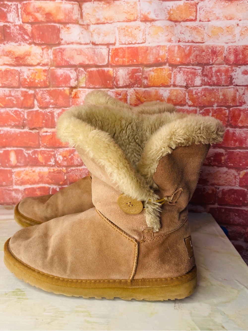Ugg Chestnut Bailey Button Mid-calf Boots